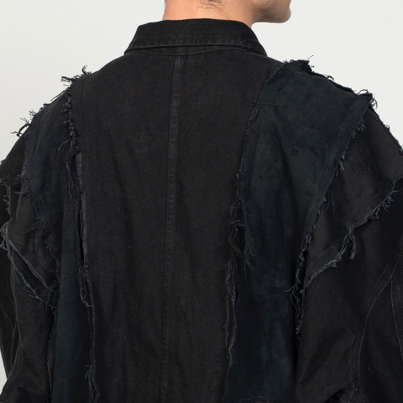 FRAGILE DENIM JACKET ° REUSE WEAR ° UNISEX
