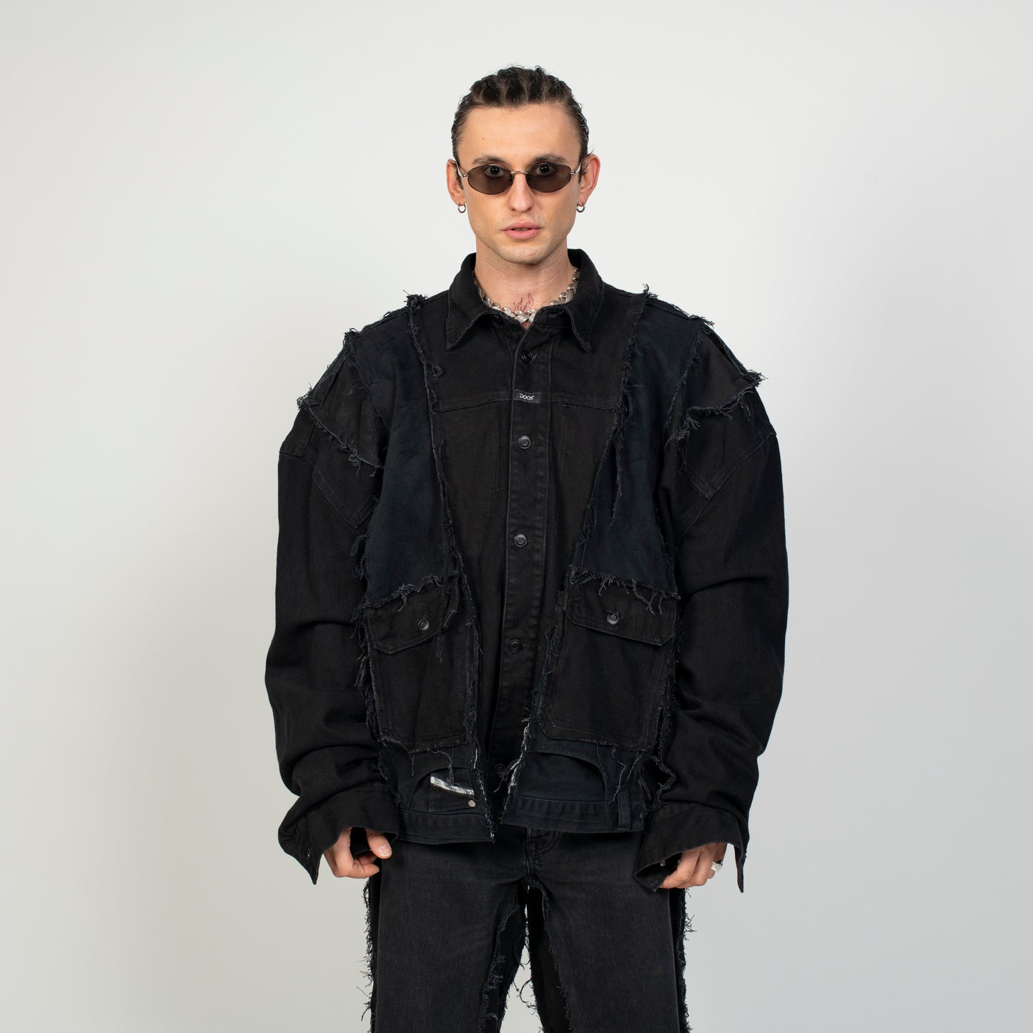 FRAGILE DENIM JACKET ° REUSE WEAR ° UNISEX