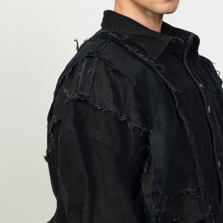 FRAGILE DENIM JACKET ° REUSE WEAR ° UNISEX