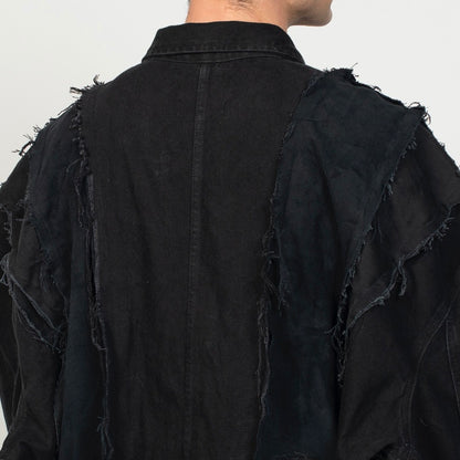 FRAGILE DENIM JACKET ° REUSE WEAR ° UNISEX