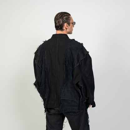 FRAGILE DENIM JACKET ° REUSE WEAR ° UNISEX