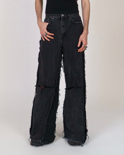 FRAGILE JEANS ° BLACK  ° REUSE WEAR ° UNISEX