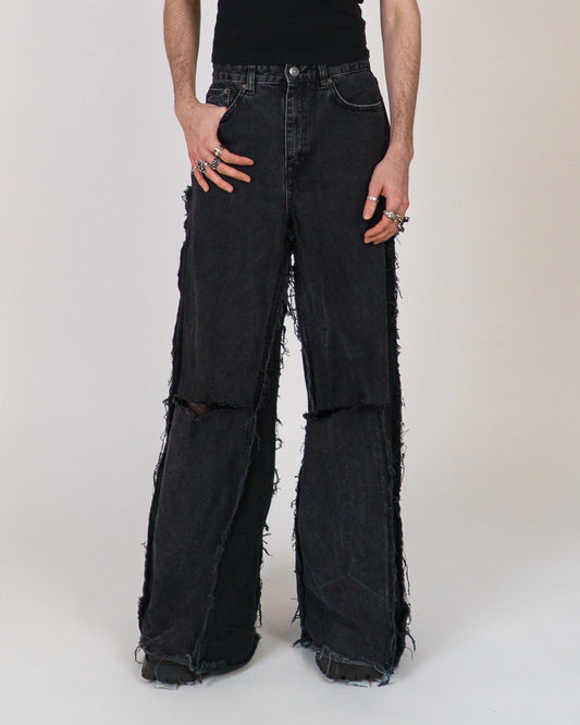 FRAGILE JEANS ° BLACK  ° REUSE WEAR ° UNISEX