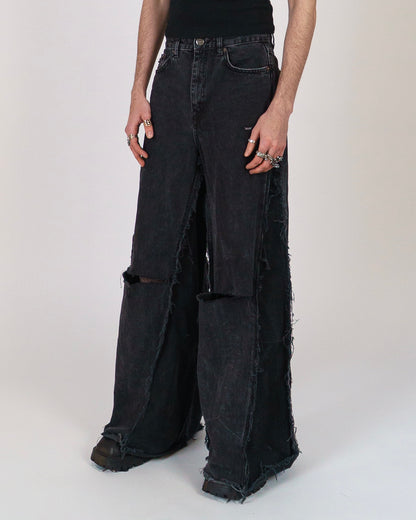 FRAGILE JEANS ° BLACK  ° REUSE WEAR ° UNISEX