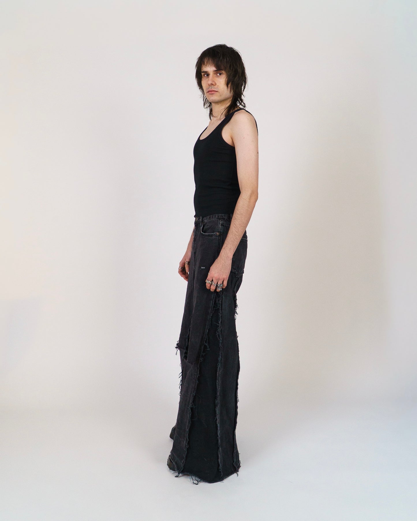 FRAGILE JEANS ° BLACK  ° REUSE WEAR ° UNISEX