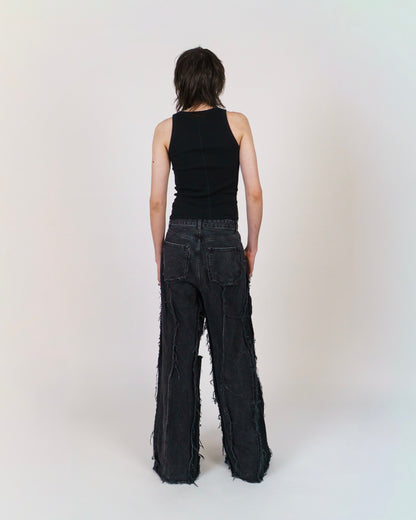 FRAGILE JEANS ° BLACK  ° REUSE WEAR ° UNISEX